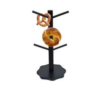 Générique Pretzel Holder Stand, Bagel Serving Rack, Tree Shaped Organizer with Stable Base, Sturdy and Easy to Clean, Food Display for Wedding, Catering, Buffet, Christmas, Birthday, 12.99 Inches