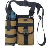 Générique Prevalentn Shoulder Bags with Water Bottle Holder, Prevalentn Multi Compartment Lightweight Outdoor Travel Crossbody Bag (Khaki)