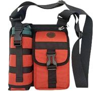 Générique Prevalentn Shoulder Bags with Water Bottle Holder, Prevalentn Multi Compartment Lightweight Outdoor Travel Crossbody Bag (Orange)