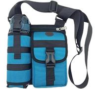 Générique Prevalentn Shoulder Bags with Water Bottle Holder, Prevalentn Multi Compartment Lightweight Outdoor Travel Crossbody Bag (Blue)