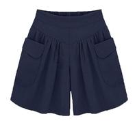 Générique Primarilyx Shorts Women’s Beach Casual Shorts with Elastic Waistband and Pockets, Comfortable Wide Leg Summer Wear