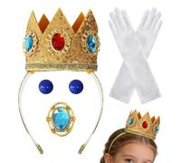 Générique Princess Costume Accessories | With Earrings Brooch Gloves