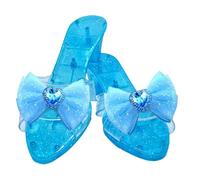 Générique Princess Shoes, Crystal Heels, Fairy Dress-Up Shoes, Sparkling Gem Accent, Shiny Detail, Lightweight Design, Comfortable Fit for Kids, Stage and Costume Use, 7.28 Inches