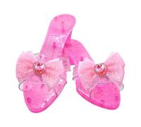 Générique Princess Shoes, Crystal Heels, Fairy Dress-Up Shoes, Sparkling Gem Accent, Shiny Detail, Lightweight Design, Comfortable Fit for Kids, Stage and Costume Use, 7.28 Inches