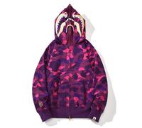 Générique Printemps Automne Double Capuchon Camouflage Garde - Robe Hommes Femmes Cardigan Zip Lâche Plus Polaire Hiver Veste Chaude Casual Sport Couple Top-Color-2||x_l