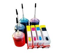 Générique Printer Ink， 4 Cartouches d'encre Rechargeables Hp364 compatibles + Colorant 120 ML, compatibles for imprimante Tout-en-Un HP 364 Officejet 4610 4620 4622,for Ink Cartridges