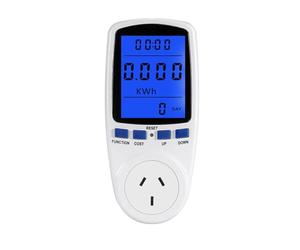 Générique Prise Compteur Énergie - UK EU US AU Smart Socket avec Écran LCD | Mesure Tension Courant Puissance Fréquence Temps Coût | Outil Économie d’Énergie Domestique avec Rétroéclairage