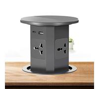 Générique Prise De Bureau Escamotable, Interfaces USB + 4 Alimentations, Conception étanche, Ressort De Levage Automatique, Convient Aussi Bien Aux Bureaux De Cuisine Quaux Bureaux De Bureau