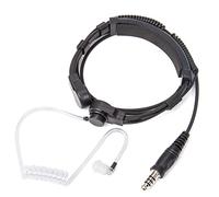 Générique Prise de Microphone de Casque d'écouteur de Micro de Vibration Tactique Résistante Télescopique de Gorge de 7,1 mm pour Le Talkie-Walkie