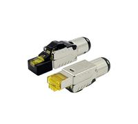 Générique Prise de terminaison facile sans outil métallique RJ45, câble Cat7, connecteur Internet sans outil, prise modulaire for Ethernet, 1 à 10 pièces(2pcs)