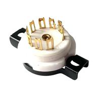 Générique Prise de Tube pour Accessoire, Base électronique à 9 Broches avec Oreilles latérales pour l ' Installation et Le Remplacement de la Prise de Tube à Vide