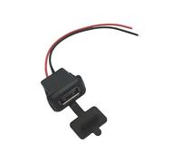 Générique Prise Femelle USB2.0, Taille avec Texture ABS, Black 2P | Étanche à l ' eau et à la poussière, assure une connexion électrique sécurisée, adapté applications à espace