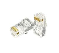 Générique Prise modulaire de connecteurs de passage RJ45 Cat5/6/6A, EZ à sertir for câble réseau UTP solide ou échoué(30pcs,Cat 6A UTP 1.2mm)