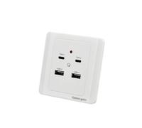 Générique Prise Murale Caméra Espion 4K WiFi USB-C et USB-U Blanche