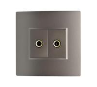 Générique Prise murale de Panneau de Microphone de Fil de Vis sans Soudure de Module de Prise de Microphone de 6.5 mm 86Type