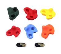 Générique Prises D’Escalade Enfant 6 Pièces 10 Cm + Cordes 2 M Accessoires Muraux Sécurisés Jeu Extérieur Intérieur | Blocs Escalade Arbre Jardin Développement Motricité