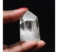 Générique Prisme Quartz à Inclusion de 45 grammes et 45 millimètres, Minéral Quartz de Madagascar, Minéral Naturel, Edition Exclusive, Pierre d'art, Pierre Porte-Bonheur