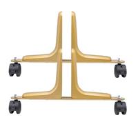 Générique Privacy Screen Holder Feet, 2pcs Aluminum Alloy Divider Stand with 360° Swivel Wheels, Heavy Duty Mobile Base for Office Partition, Space Heater, Room Panel Support, Balanced Design