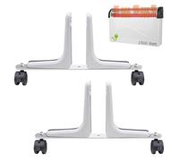 Générique Privacy Screen Holder Feet, 2pcs Aluminum Alloy Divider Stand with 360° Swivel Wheels, Heavy Duty Mobile Base for Office Partition, Space Heater, Room Panel Support, Balanced Design