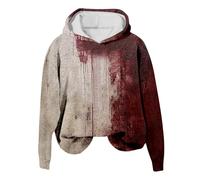 Générique Problème Résolu Sweat a Capuche Femme Sanglant Deguisement Halloween Femme Bloody Pull Hoodie Oversize Blood à Manches Longues Sweats Vampire Déguisement Sweatshirts Sang 2025