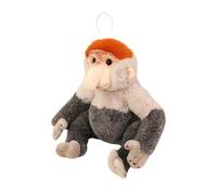 Générique Proboscis Monkey Plush - Mignon Animal en Réaliste | Décor De Chambre De Collection d'animaux Réalistes Et Confortables Et Mignons | Jouet en en Forme De Singe pour - pour Garç