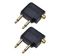 Générique Processeur d ' écouteurs de Compagnie aérienne Verni Or Fin de 3, 5 mm amélioré pour Une durabilité permanente étroite et Longue Pendant Les Voyages en Avion Lien Permanent