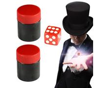 Générique Professional Magic Dice - Illusion Trick Set for Classic Dot Number Change | Cube with Hidden Gimmick for Party Stage Event Bar Close Up Performance Fun Gathering Game