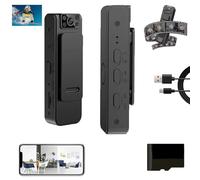 Générique Proficiency New HD 1080p Noise Reduction Camera, Mini with Audio and Video Recording, Highly Concealed, 1080x1920P, Multi - Angle Shooting, Wide Application (Basic Model,64G)