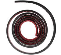 Générique Profilé de Bord de Plancher Flexible en Pvc Noir, Moulure Quart de Rond Autoadhésive de 3 Mètres, Résistante à L'usure et Prévention des Débris, pour Escaliers et Sols