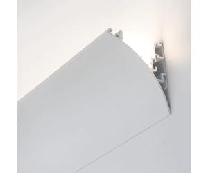 Générique Profilé de diffuseur LED en Aluminium pour moulure de corniche, éclairage de Plafond en saillie, éclairage indirect pour Cuisine et Couloir, Cache-boîtier à Lattes de 10 m (33 pi)