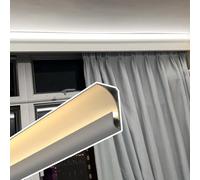 Générique Profilé de moulure LED en Aluminium pour Rubans LED de 8 mm, diffuseur sécable de 20 m pour éclairage de Plafond en plaques de plâtre - Améliorez l'ambiance et Le Style de Votre intérieur