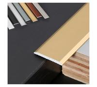 Générique Profilé de Séparation Plat pour Seuil de Porte Profilé de Transition pour Sol Profilé Plat en Aluminium pour Carrelage en Bois (Doré 2 cm X 270 cm (3 X 90 cm))