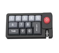 Générique Programmable Keyboard, Mechanical Editing Keyboard with Joystick, PC Accessory, OneHanded RGB Number Pad Hot-Swappable for Music Production, Typing, Trading, GamingSetup, Black