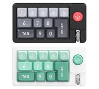 Générique Programmable Keypad Controller, RGB Mechanical Keyboard, Hot-Swappable Number Pad, Wired Single-Handed Layout, Built-in Joystick Feature, Perfect for Graphic Design Workplace