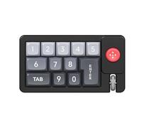 Générique Programmable Keypad Controller, RGB Mechanical Keyboard, Hot-Swappable Number Pad, Wired Single-Handed Layout, Built-in Joystick Feature, Perfect for Graphic Design Workplace