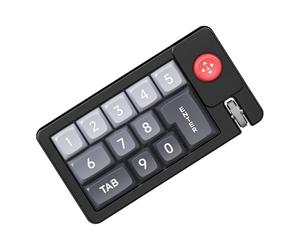 Générique Programmable Keypad, RGB Mechanical Hot Swappable Number Pad with Joystick, 5.39x2.95x1.5 inches Single Handed Wired Keyboard for, Graphic Design, and Computer Workstation Efficiency