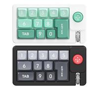 Générique Programmable Keypad, RGB Mechanical Pad, Hot-Swappable Wired Number Pad with Joystick, 5.39x2.95x1.5 inches, Compact Single-Handed Layout, for Graphic Design, Workplace, Computer