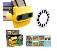 Générique Projecteur Interactif pour Enfant - Visionneuse Rétro Dinosaure 5,31 Pouces | Appareil D’Apprentissage 3D en ABS, Outil Éducatif Et Imaginatif pour Activités en Classe