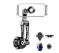 Générique Prolongateur de Monture à Bille | Support De Téléphone Extensible À Rotation 360 Degrés | 17mm Adaptateur d'Extension Rotule de Montage,pour Tableau de Bord Caméra Support Prise d'air