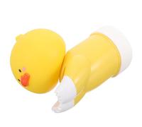 Générique Prolongateur de Robinet Mignon en Vinyle Jaune Forme D'animal Cartoon, Guide D'eau Facile à Transporter pour Lavabo et Salle de Bain Garçon et Filles