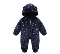 Générique Proposition de Produit catégorie Boys Romper&Jumpsuit - Combinaison Polaire bébé 0 à 3 Mois Tenue de Neige de Noël pour Nouveau-né Manteau Douillet et Chaud (Blue, 9-12 Months)