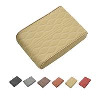 Générique Proposition/Propostion Memory Cotton Car Armrest Box, Auto Leather Waterproof Center Middle Console Cover Pad, Memory Foam Previousin Cars Armrest Cover (1 Pcs*Beige)