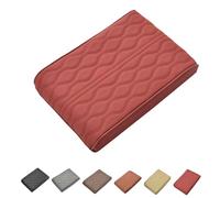 Générique Proposition/Propostion Memory Cotton Car Armrest Box, Auto Leather Waterproof Center Middle Console Cover Pad, Memory Foam Previousin Cars Armrest Cover (1 Pcs*Red)