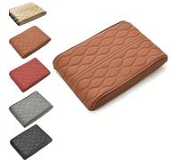 Générique Proposition/Propostion Memory Cotton Car Armrest Box Pad, Auto Leather Waterproof Center Middle Console Cover Pad, 2025 Universal Style Auto Armrest Box Cover (Brown)