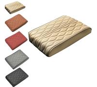 Générique Proposition/Propostion Memory Cotton Car Armrest Box Pad, Auto Leather Waterproof Center Middle Console Cover Pad, 2025 Universal Style Auto Armrest Box Cover (Beige)