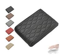 Générique Proposition/Propostion Memory Cotton Car Armrest Box Pad, New Leather Car Armrest Box Pad Cars Center Console Cover Pad,Vehicle Seat Box Cushion Protector for SUV Truck (Black)