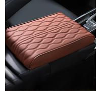 Générique Proposition/Propostion Memory Cotton Car Armrest Box Pad, Proposition Cotton Armrest Box Pad, for Center Console (Light Brown)