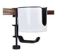 Générique Propriétaire de la boisson pour le support de tasse de table-clip-on pour, porte-contrôleur 2 en 1 table | Pince anti-outlet sur l'organisateur de, support de contrôleur de rotati