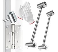 Générique Prosperousk Door Hinge Adjustment Tool, 2025 New Door Hinge Repair Spanner, Hinges Gap Adjusting Wrench, Double Headed Seam Adjustment Tool for Round Bolt Standard Gauge (14-19mm)