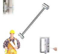 Générique Prosperousk Door Hinge Adjustment Tool, Affectionk Adjustment Tool, Double Head Hinge Hole Adjustments Wrench, Home Thickening and Lengthening for On Various Door Hinges Tools (L)